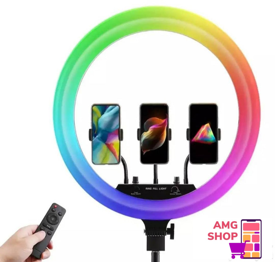 Rgb Ring Light 45Cm + Stativ Daljinski Upravlja -