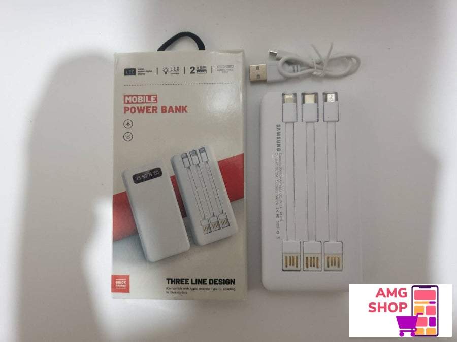 Samsung Power Bank 20000Mah/ 3X Usb Izlaz + Lampa -