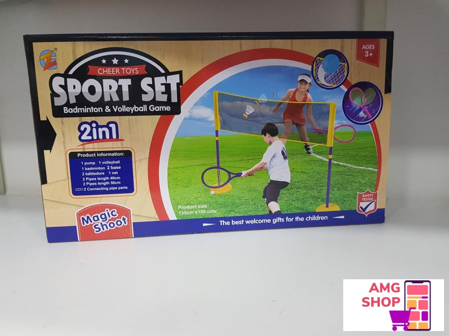 Set 2 In 1 Badminton I Odbojka () -