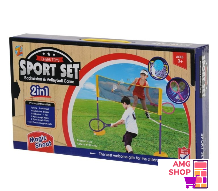 Set 2 In 1 Badminton I Odbojka () -