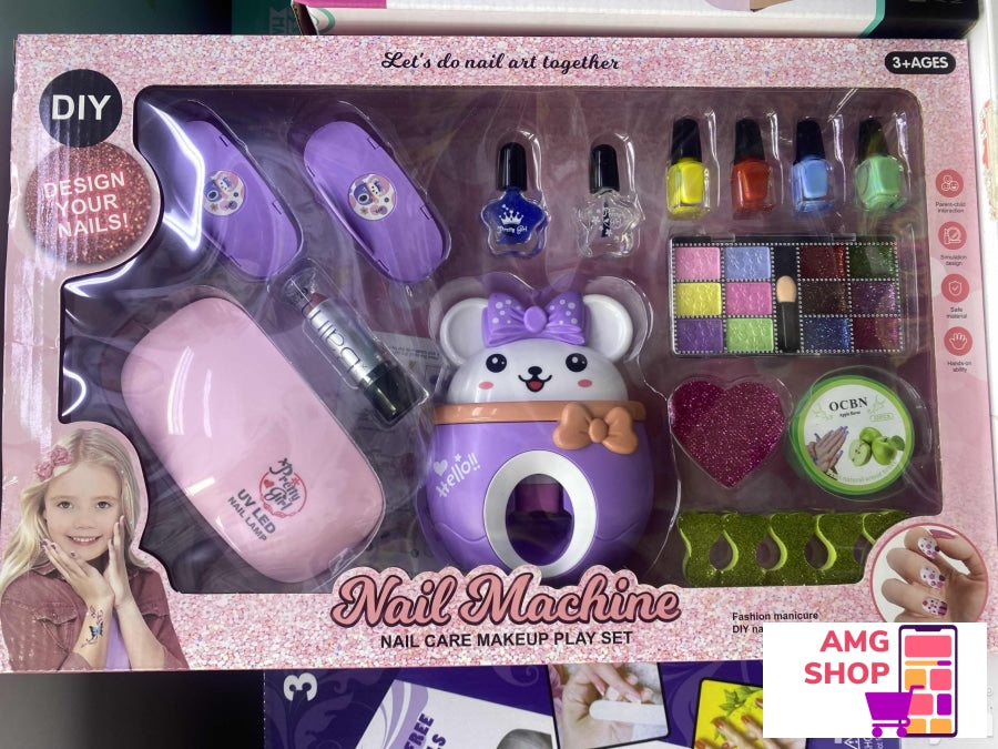 Set Za Devojcice Sa Stampacem Nail Art I Susacem -