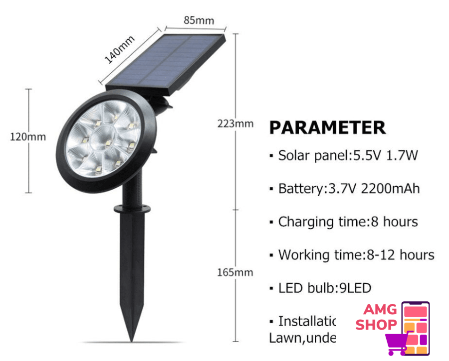 Solarna Arena Led Lampa -