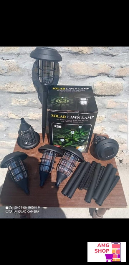 Solarne Lampe X20 (Paket Od 6 Komada) Za Travnjake I Bate -