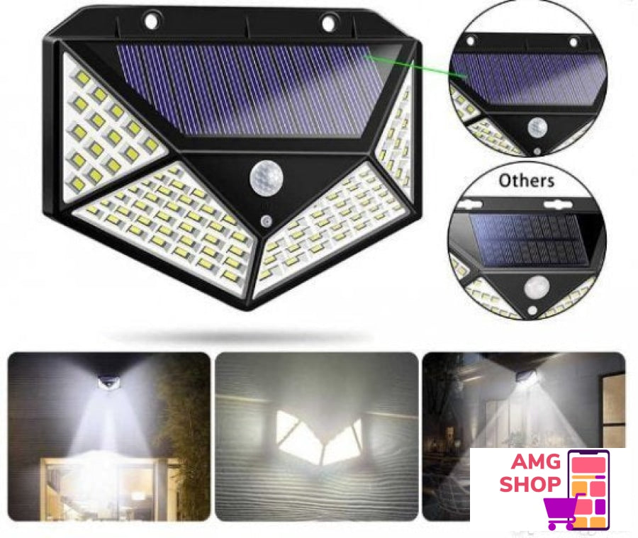 Solarni Reflektor Solarna Lampa 100 Dioda -