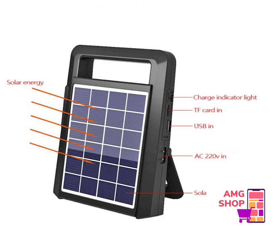 Solarni Sistem+Fm Radio+Lampa -