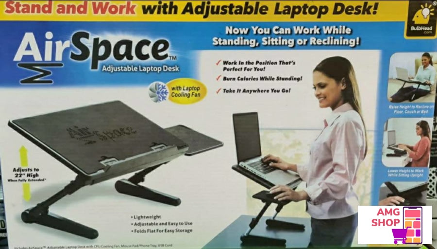 Sto Za Laptop Air Space Podesivi Sa Kulerom -