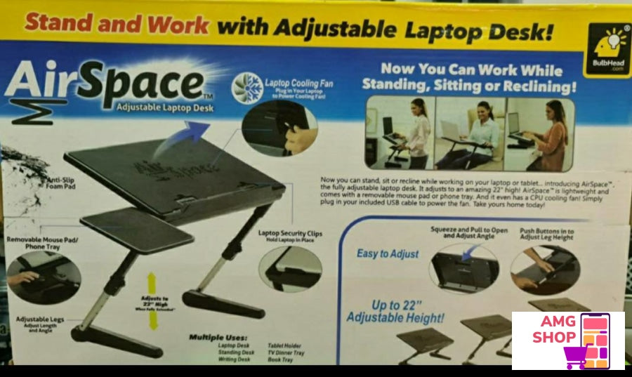 Sto Za Laptop Air Space Podesivi Sa Kulerom -