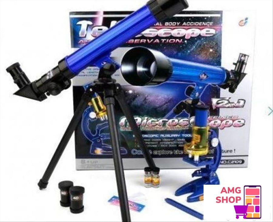 Teleskop Za Decu Mikroskop 2U1 -