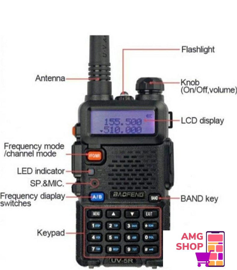 Toki Voki Baofeng Uv-5R / Nova Radio Stanica -