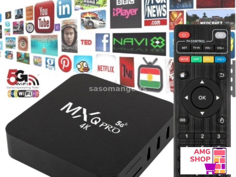 Tv Box Mxq Pro 4K Android 11.1 8Gb/128Gb -