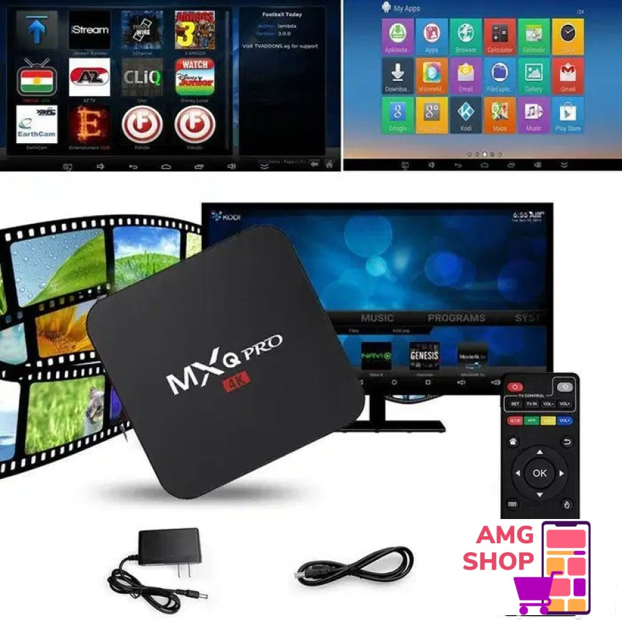 Tv Box Mxq Pro 4K Android 11.1 8Gb/128Gb -