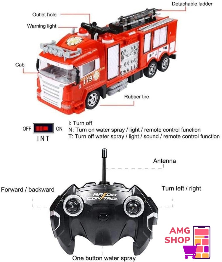 Vatrogasno Vozilo - Daljinsko Upravljanje