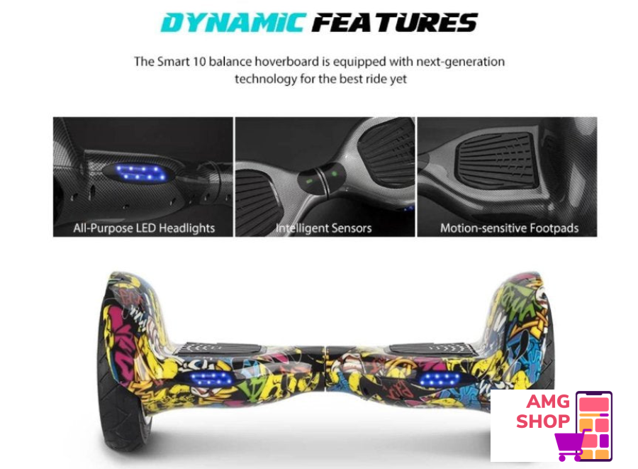 Veliki Bt Hoverboard Od Cak 10 Incha Raznih Boja -