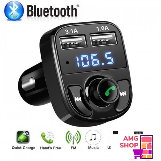 X8 Dvostruki Usb Punja I Transmiter Za Auto Fm Mp3 Plejer -