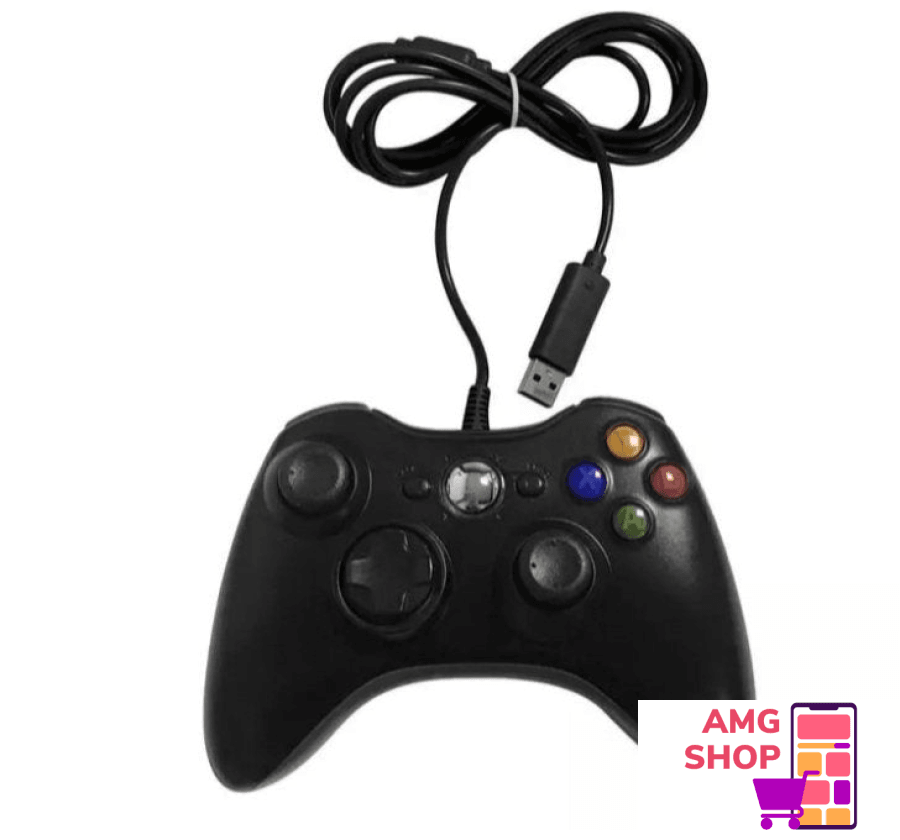 Xbox 360 Gamepad Controller Dzojstik Crne Boje O -